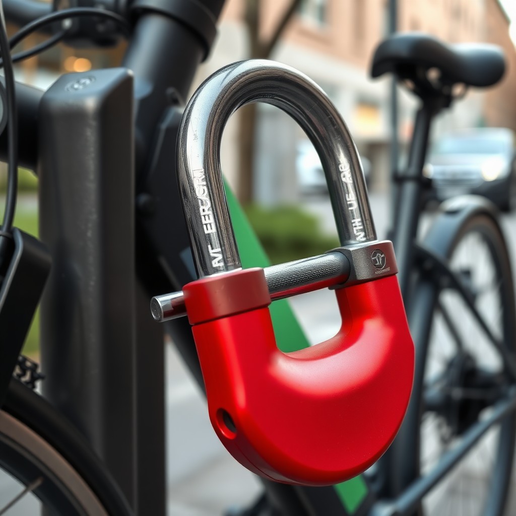 eBike Lock guide illustration
